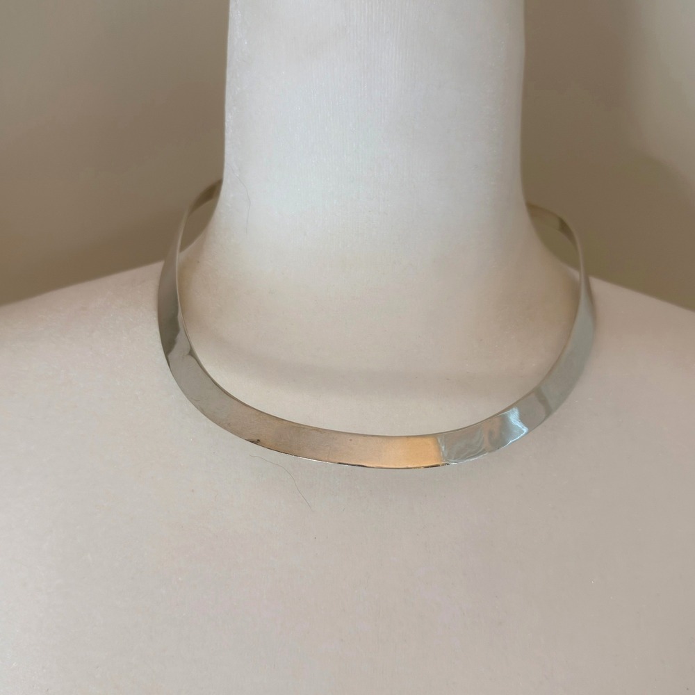 Taxco Mexico Sterling Silver 925 Collar Necklace Torque Vintage